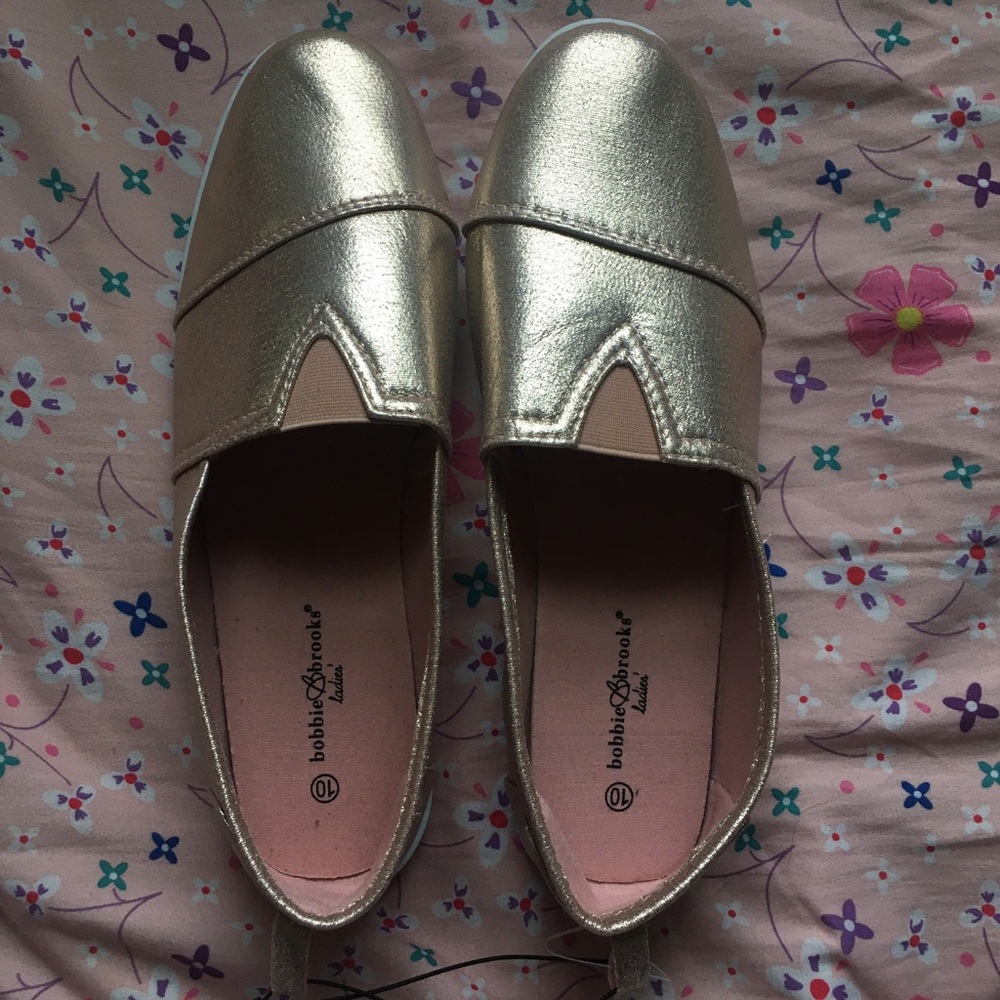 Brand new gold shoes